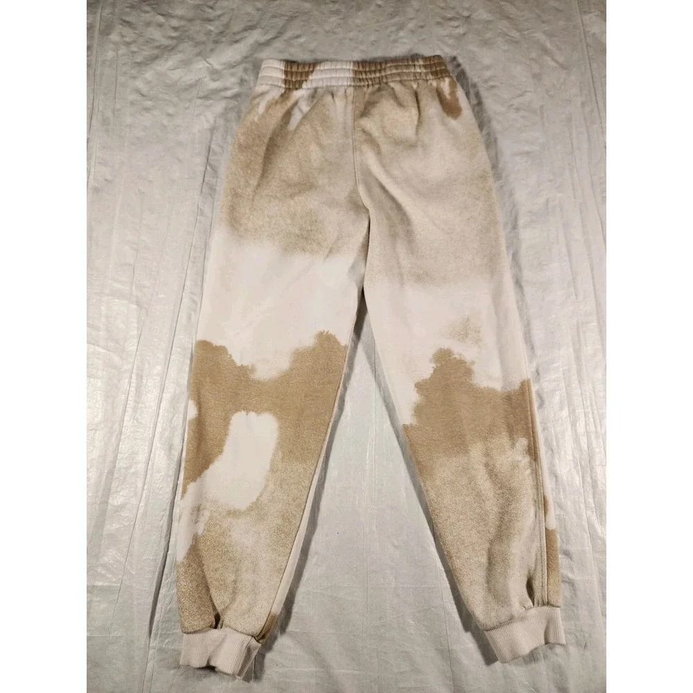 Nike Kid's Sportswear Club Fleece Printed Joggers Ivory White Large FD3200-247